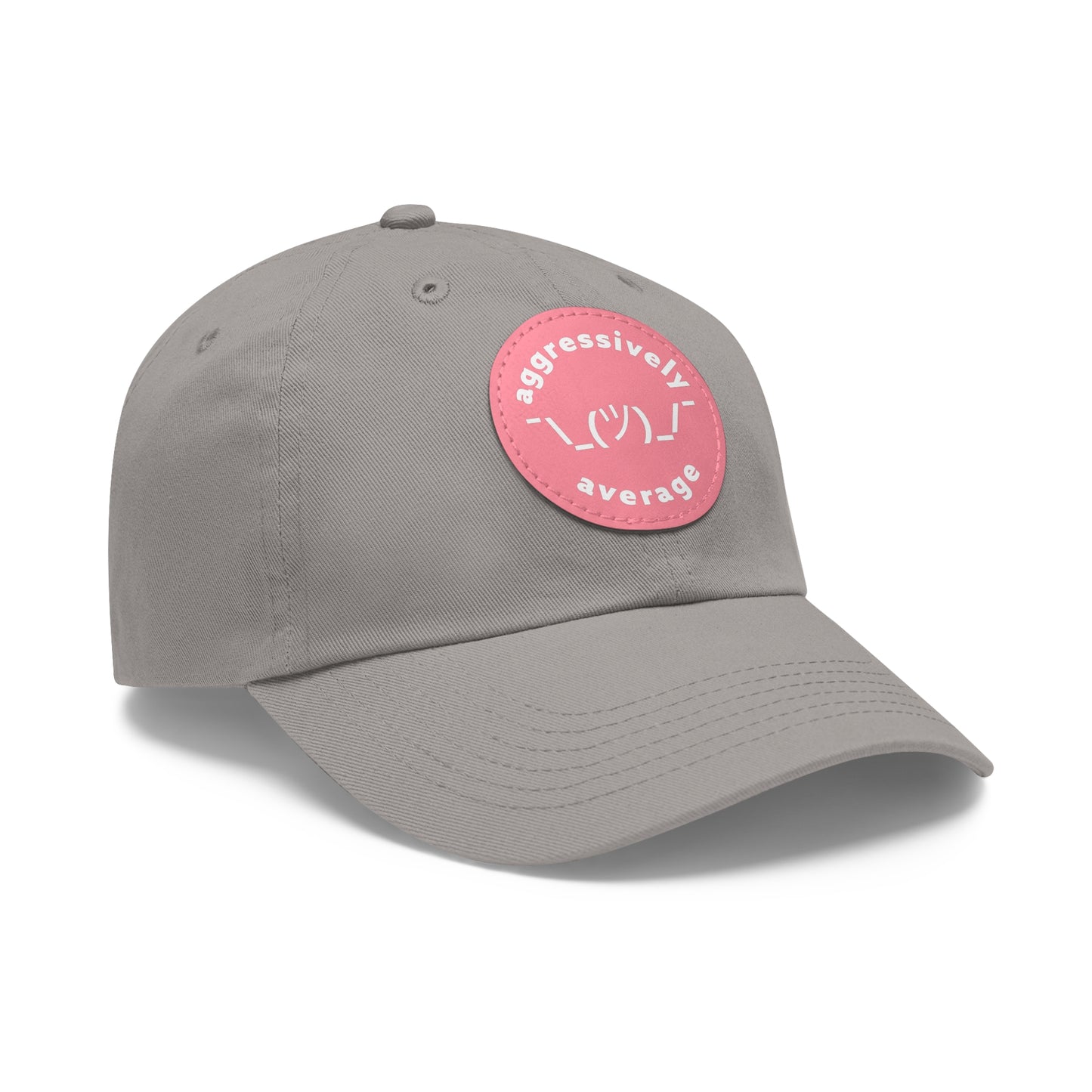 "Shrug it Off" Leather Patch Dad Hat